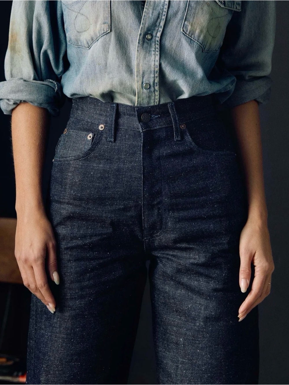 Imogene & Willie Catherine Indigo Rigid Nep High-Rise Dark Women’s Jeans 31